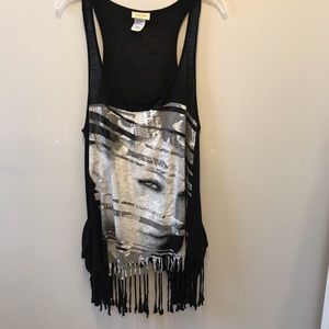 Pretty Good, graphic tank top with pockets, size S